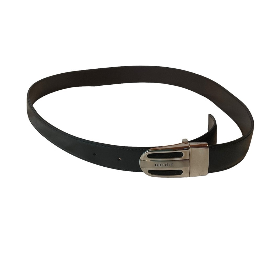 Pierre Cardin Reversible Brown Black Leather Belt Size 32